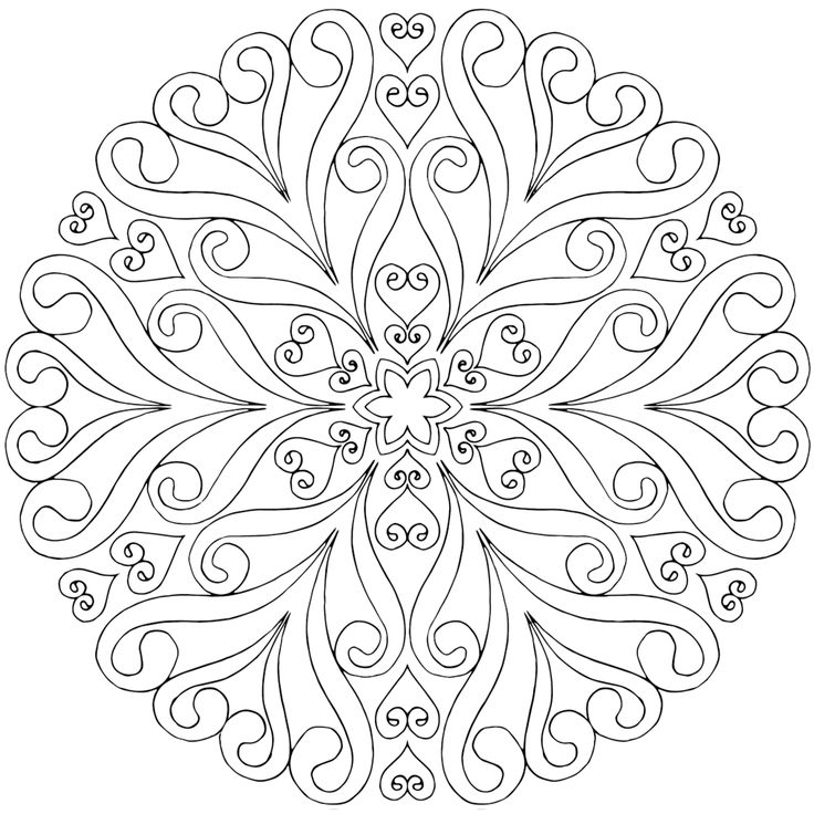 Free Adult Mandala Coloring Pages