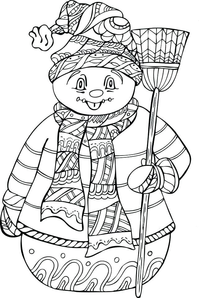 642x960 Winter Holiday Coloring Pages