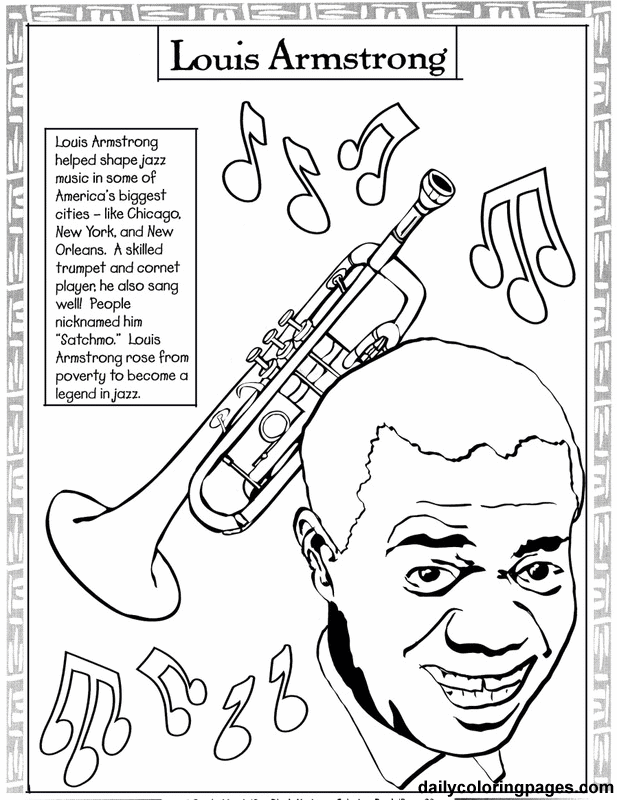 617x800 Famous African Americans Coloring Pages Free Download On American