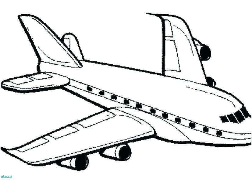 Free Airplane Coloring Pages