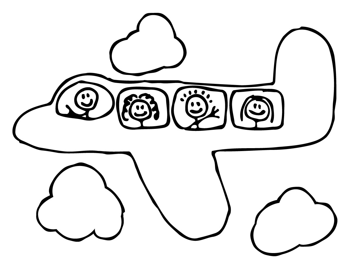 1200x900 Free Printable Airplane Coloring Pages For Kids Prepossessing Book