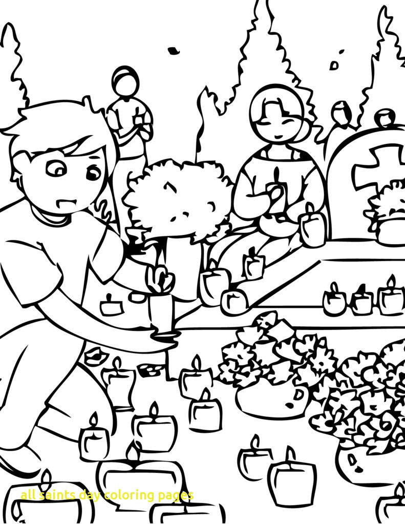 791x1024 All Saints Day Coloring Pages