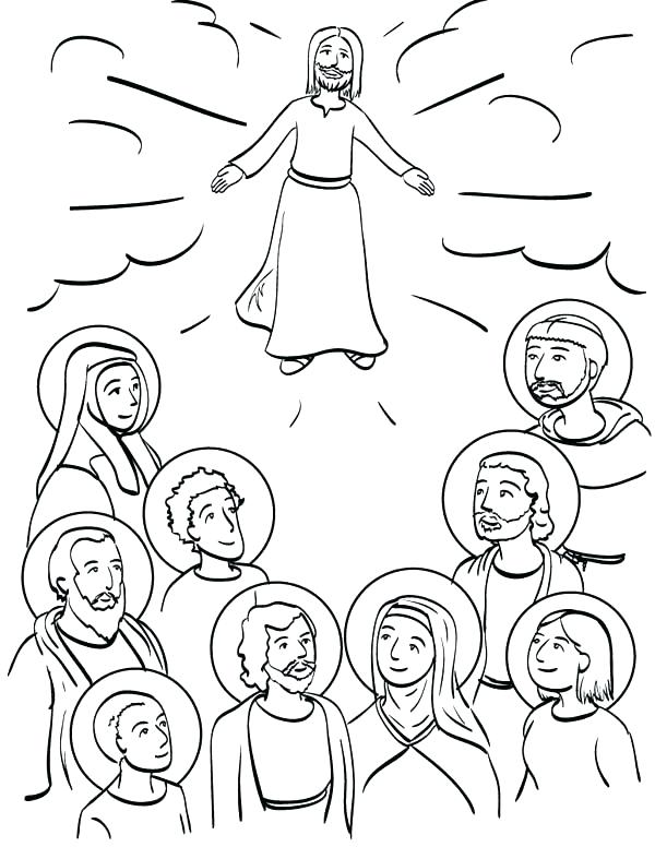 600x776 Coloring Pages Of Saints All Saints Day Coloring Pages