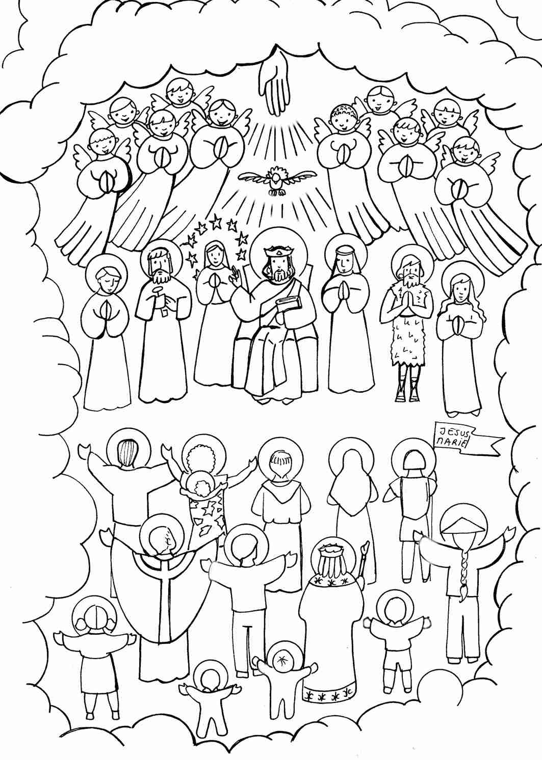 1063x1492 Well All Saints Day Coloring Pages 32 Artsybarksy And Olegratiy