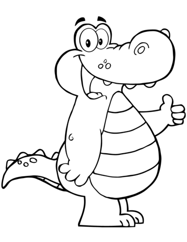 371x480 Top 75 Alligator Coloring Pages