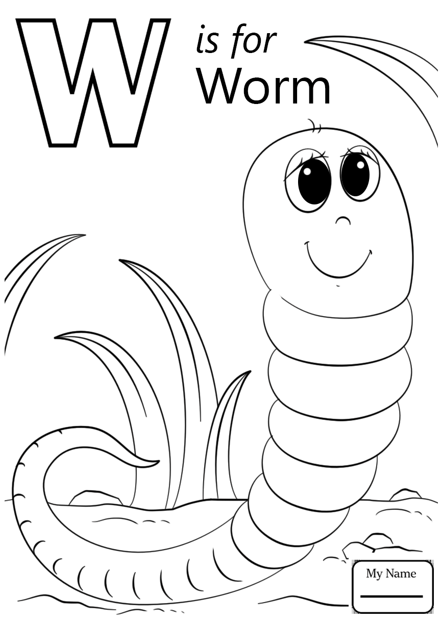 866x1224 Letter W Free Alphabet Coloring Pages Printable For Kids Capital