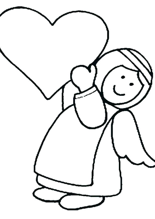 618x875 Free Angel Coloring Pages Angel Coloring Pages For Preschool