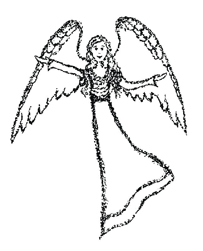 645x799 Free Angel Coloring Pages