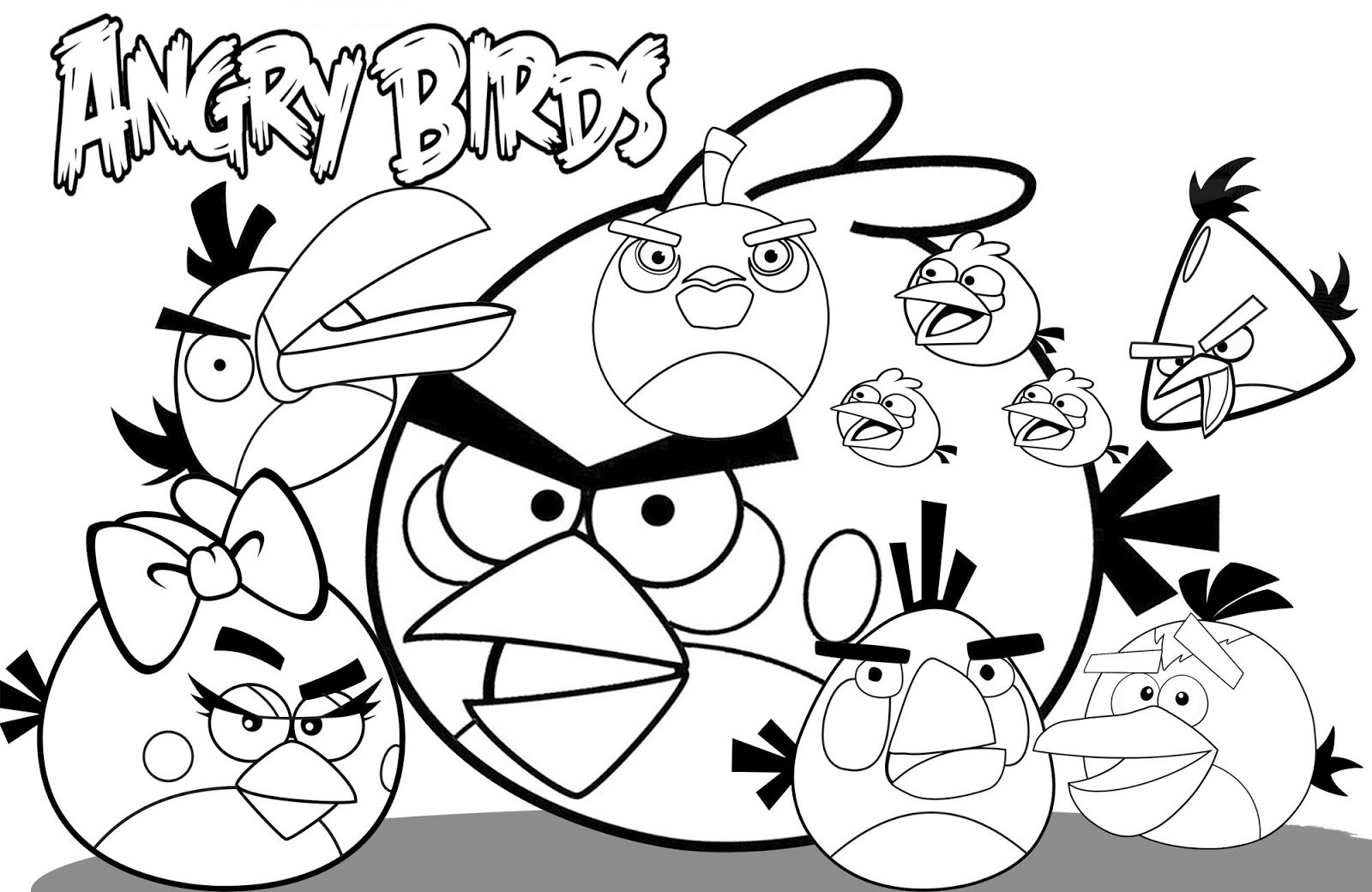 1600x1040 Free Printable Angry Bird Coloring Pages For Kids Birds Within