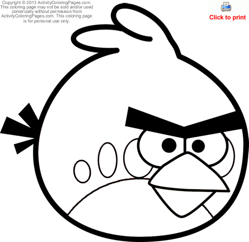 500x486 Angry Birds Coloring Pages Plush Design