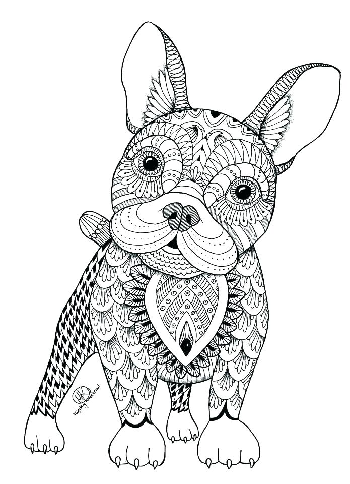 695x960 Dog Coloring Pages For Adults Printable Dog Coloring Page Dog