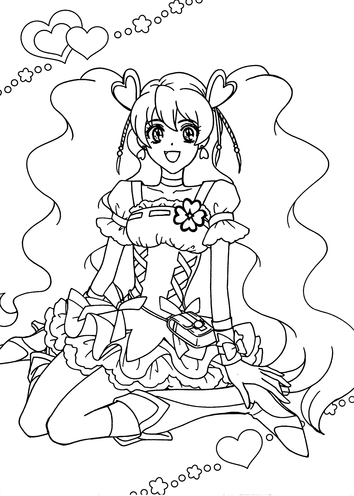 1483x2079 Nagisa Free Anime Coloring Pages Free To Color Manga Download