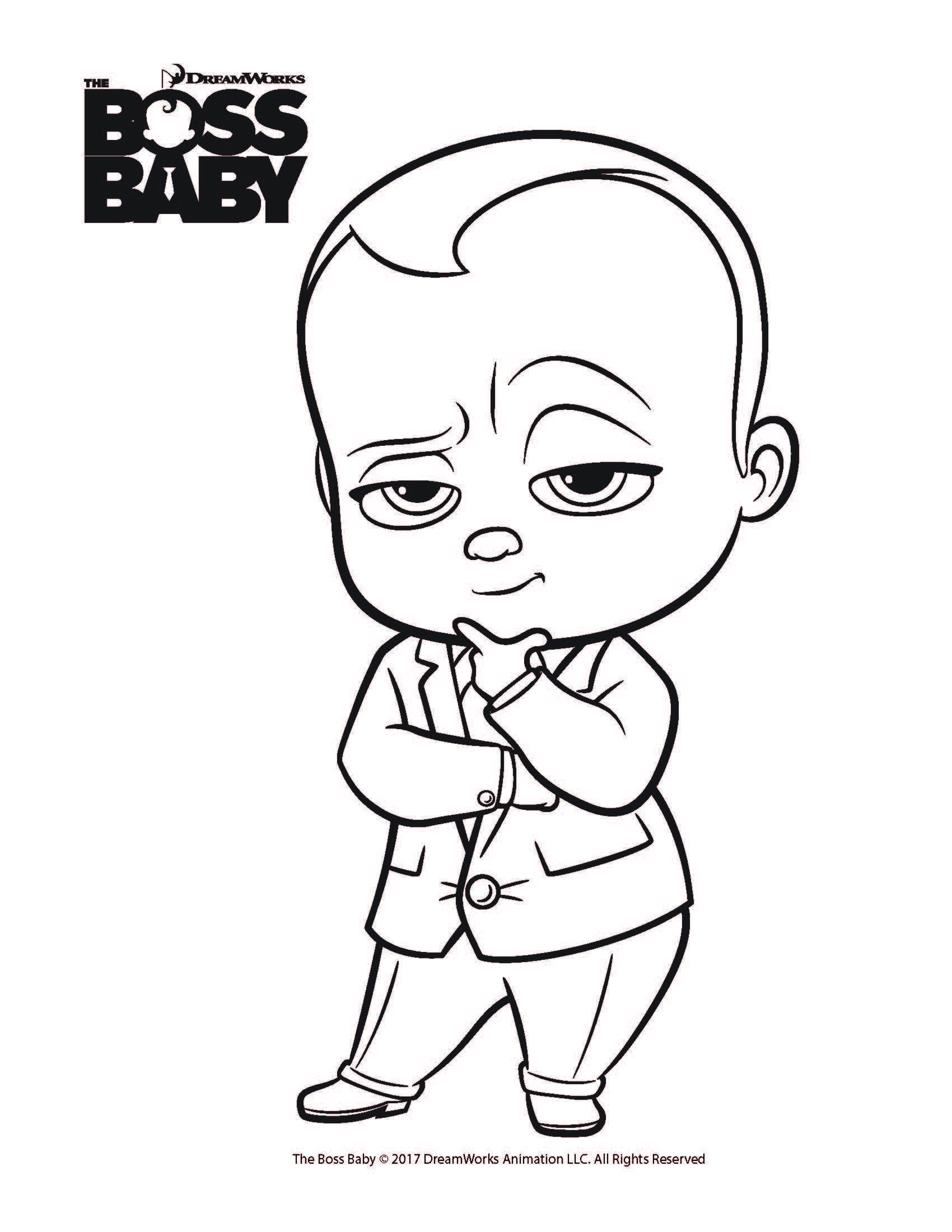 1700x2200 Boss Baby Coloring Pages Free Free Coloring Pages Download