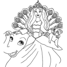 230x230 Top 50 Free Printable Barbie Coloring Pages Online