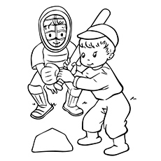 230x230 Top 20 Baseball Coloring Pages For Toddlers