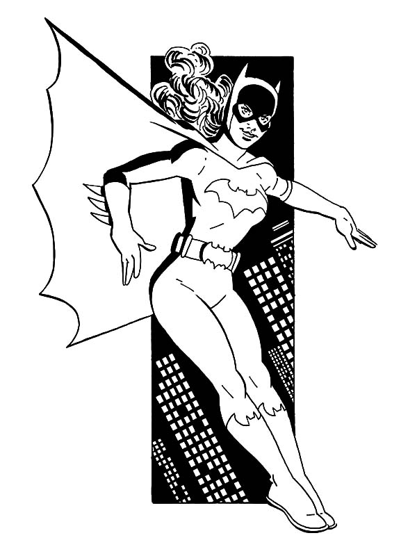 600x800 Batgirl Coloring Pages