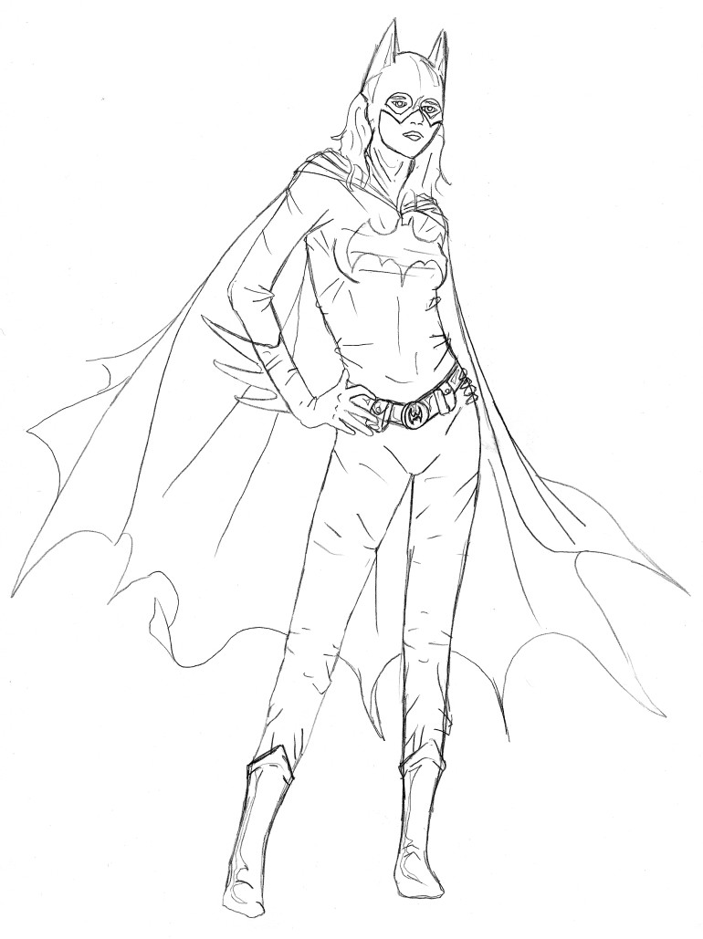 770x1029 Batgirl Coloring Pages