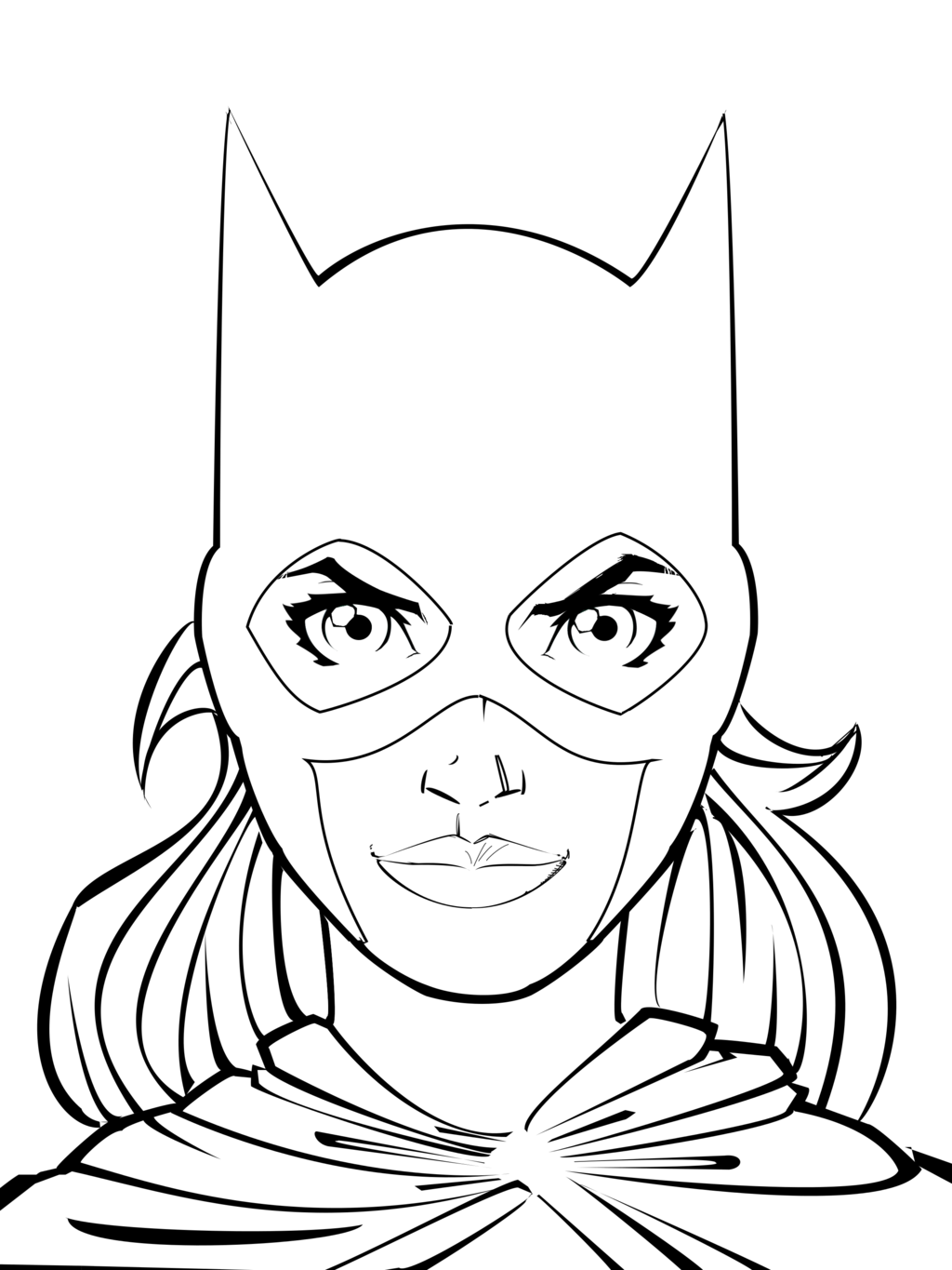 1024x1365 Batgirl Coloring Pages Coloring Pages For Free Batgirl