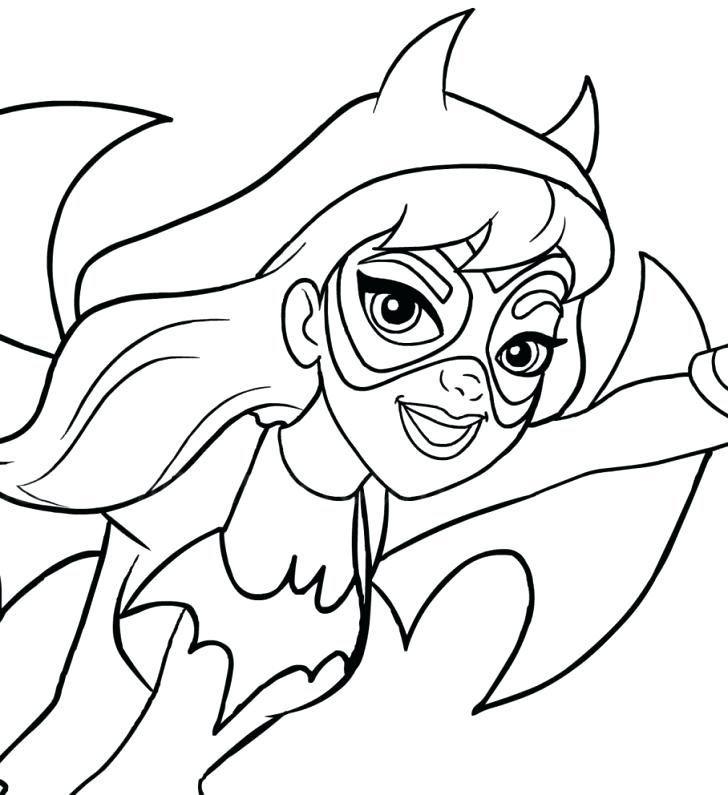 728x795 Batgirl Coloring Pages Bat Coloring Pages Coloring Pages Free