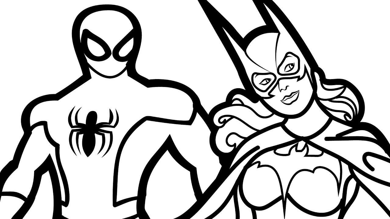 1280x720 Free Printable Batgirl Coloring Pages For Kids Beautiful