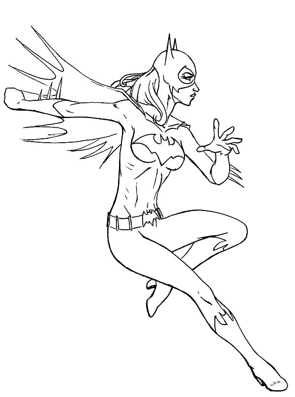 600x807 Batgirl Coloring Page Coloring Pages Coloring Pages Batgirl