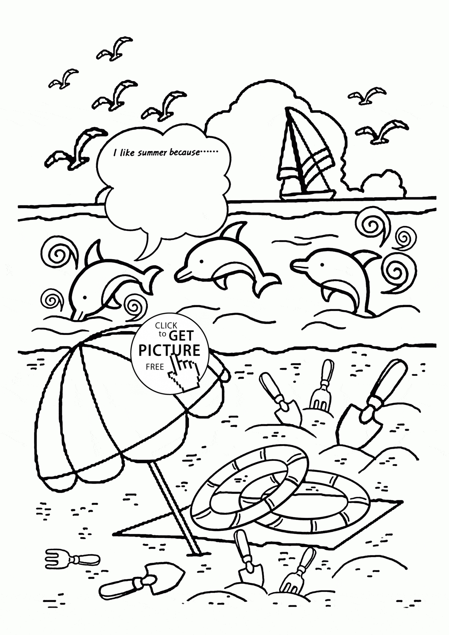 1480x2093 Free Summer Coloring Pages For Preschoolers Printable Coloring Book