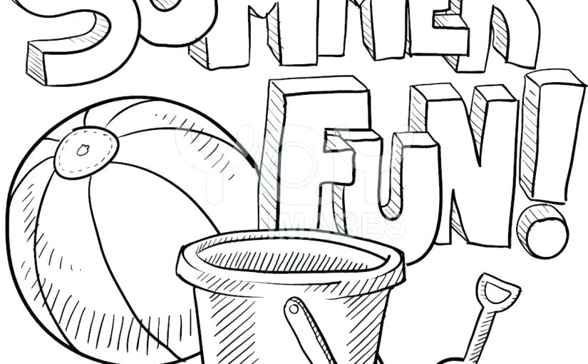 825x510 Beach Themed Coloring Pages Free Summer Coloring Pages Summer Is