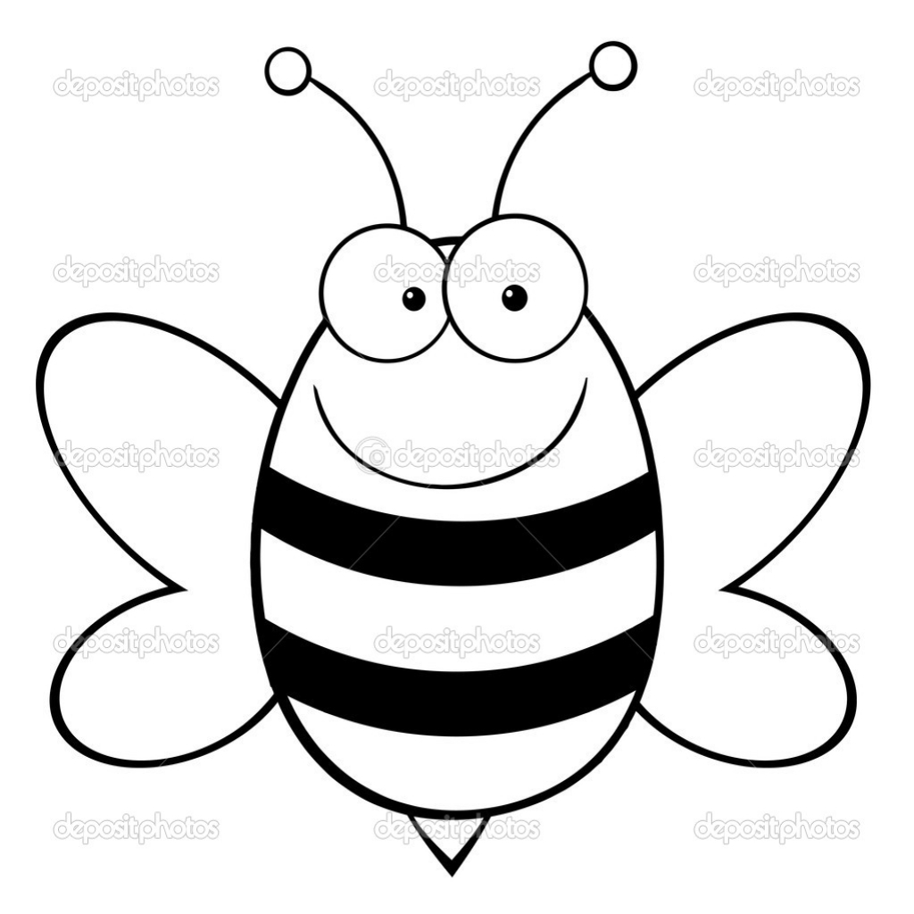 1024x1024 Cute Bumble Bee Coloring Pages Download And Print For Free At Qqa