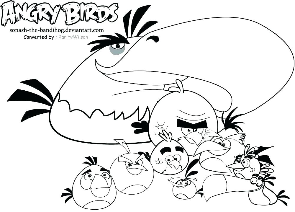 1000x718 Angry Bird Coloring Pages Free Vibrant Angry Birds Coloring Pages