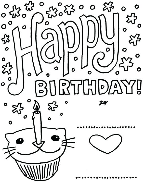 591x747 Birthday Color Pages Design Ideas Coloring Pages Birthday Cards