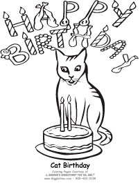 202x265 Birthday Coloring Pages