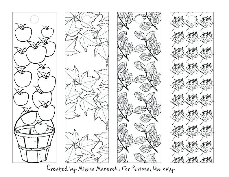 792x612 Free Coloring Bookmarks Free Fall Coloring Bookmarks Free Bookmark