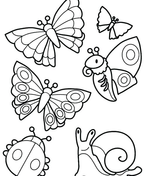 520x600 Insect Coloring Pages For Toddlers Insect Coloring Pages Insect