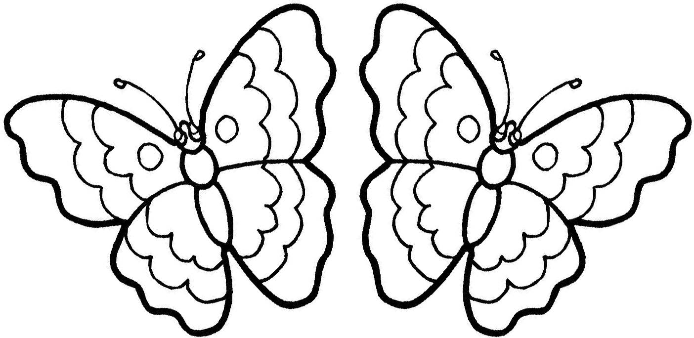 1404x684 Printable Butterflies Coloring Pages