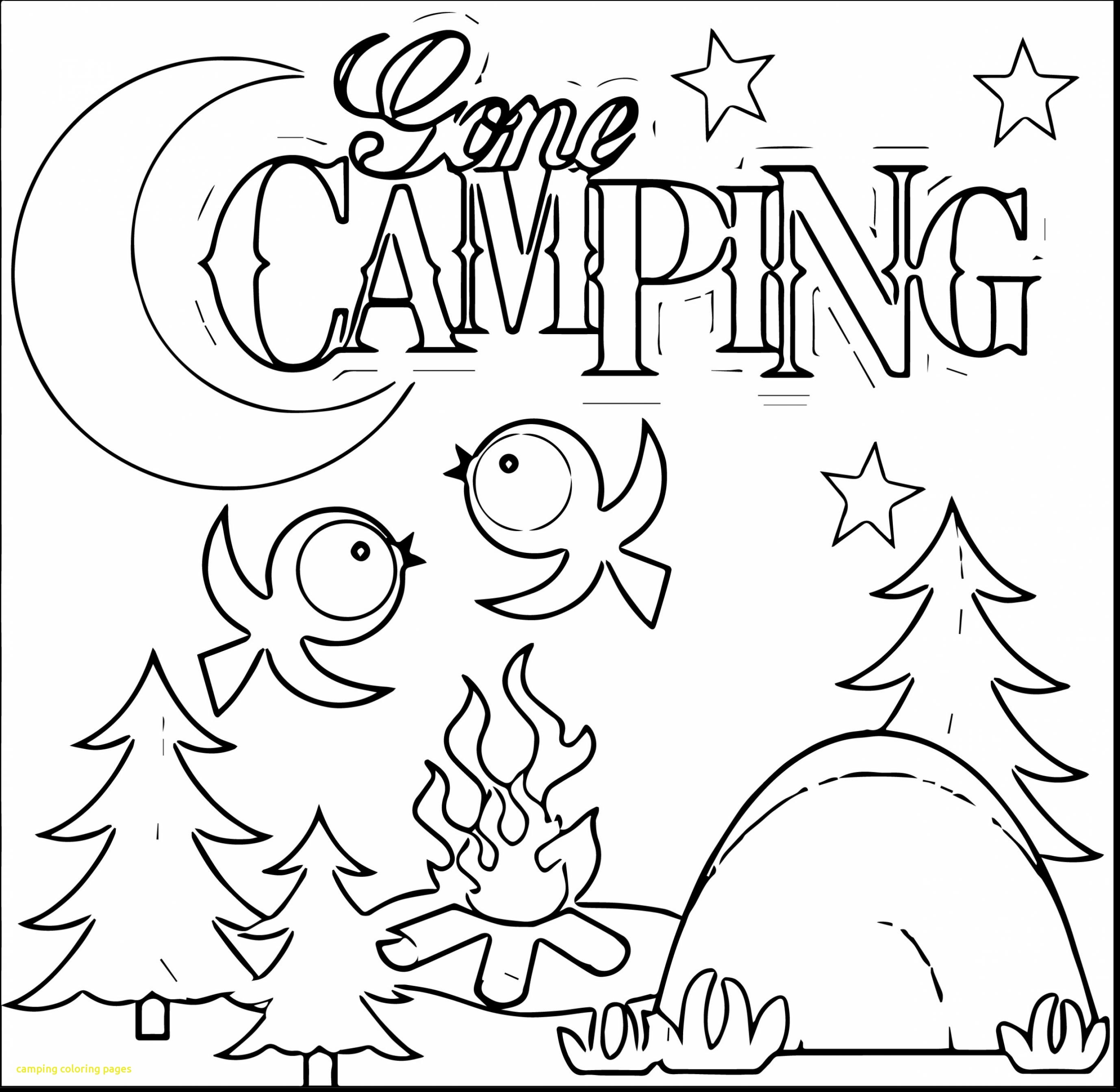 2756x2686 Camping Coloring Pages Girl To Print Free Sheets