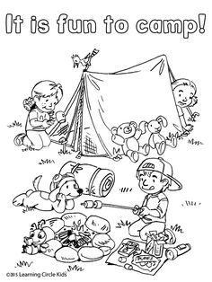 236x314 Free Camping Coloring Printables ~ Coloring Activities