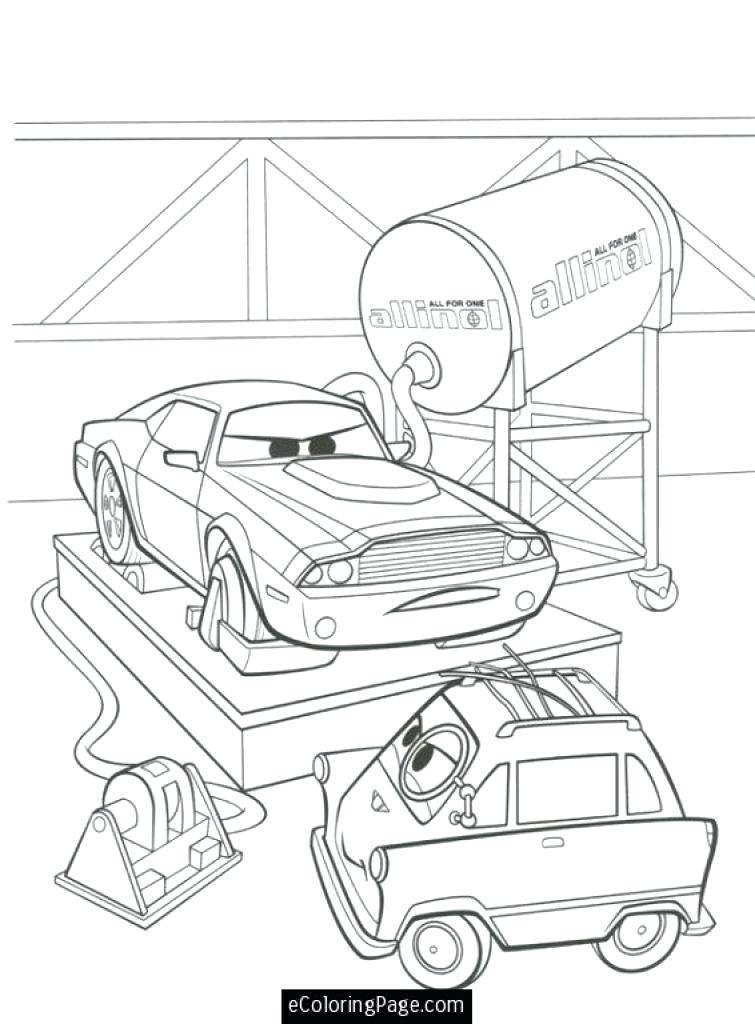 755x1024 Cars 2 Printable Coloring Pages Cars 2 Professor Z And Rod Cars 2