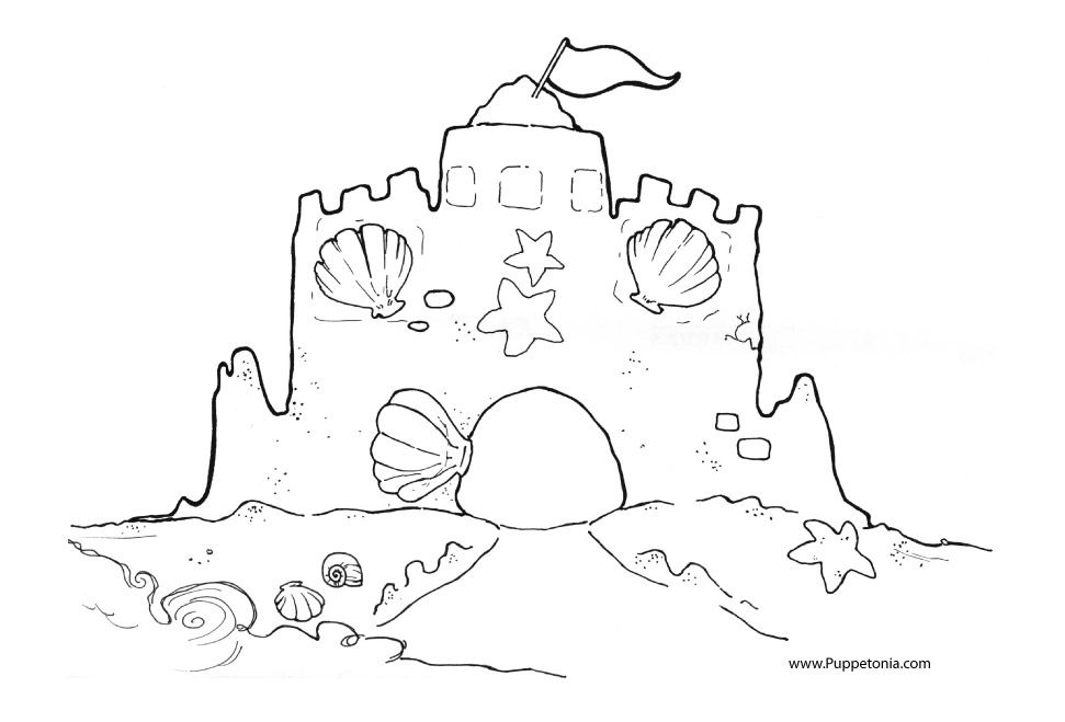 971x659 Sand Castle Coloring Pages Free To Print Stencilscoloring Pages