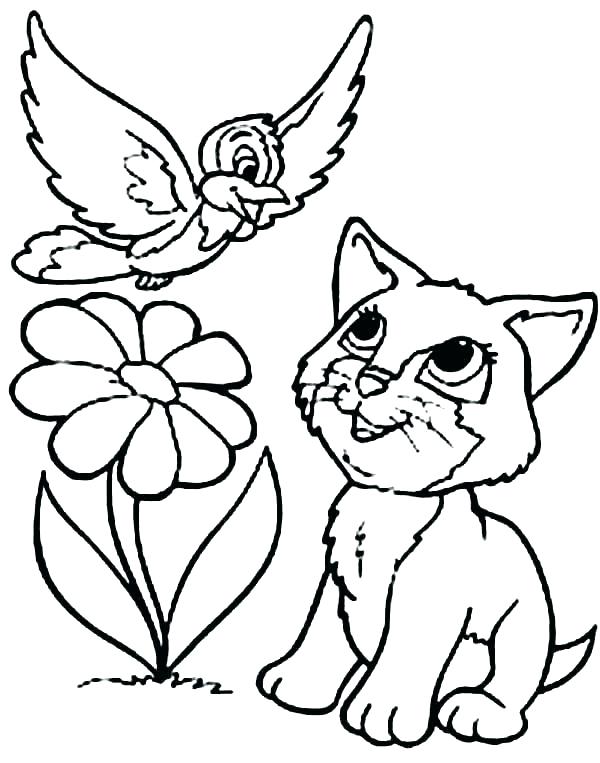 600x763 Cat Coloring Book Pages