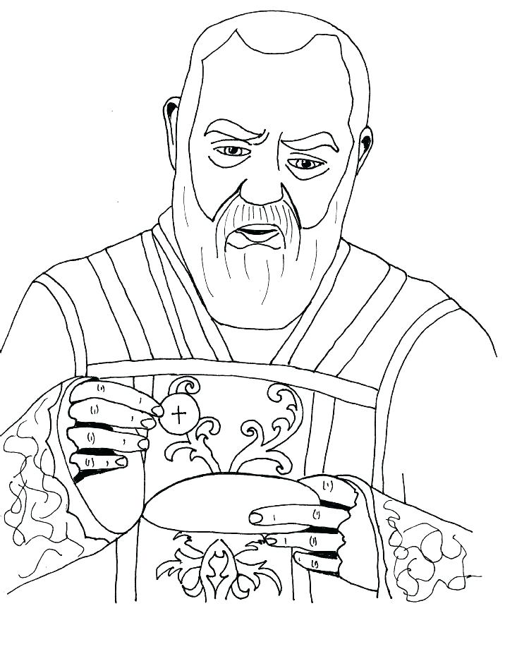 733x937 Saint Coloring Pages Saints Coloring Pages To Print Saint Of Free