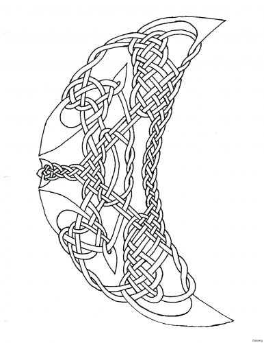 386x500 Coloring Pages ~ Celtic Coloring Pages Simple Adult Of Crosses
