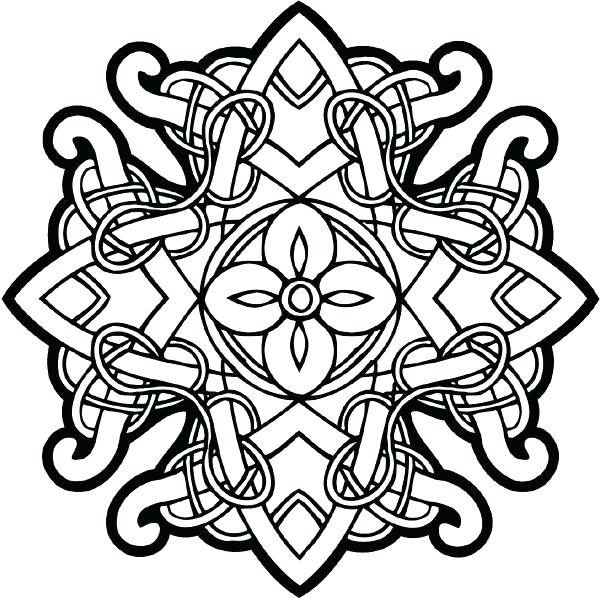 600x598 Celtic Coloring Pages For Adults Celtic Coloring Mandala Coloring