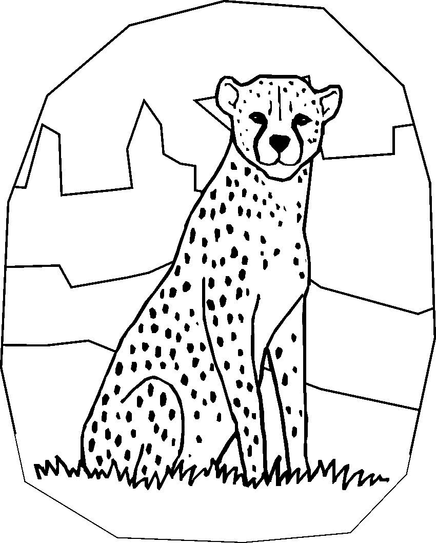 850x1058 Free Printable Cheetah Coloring Pages For Kids