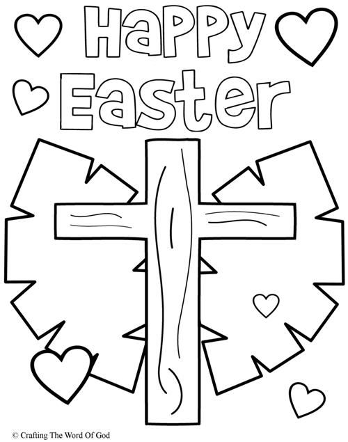 500x635 Happy Easter Coloring Page Easter Easter Colouring