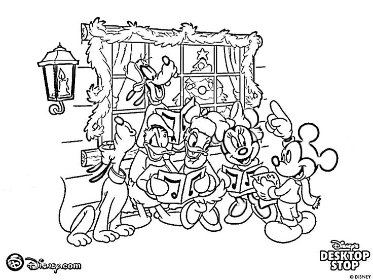 Free Christmas Coloring Pages Disney