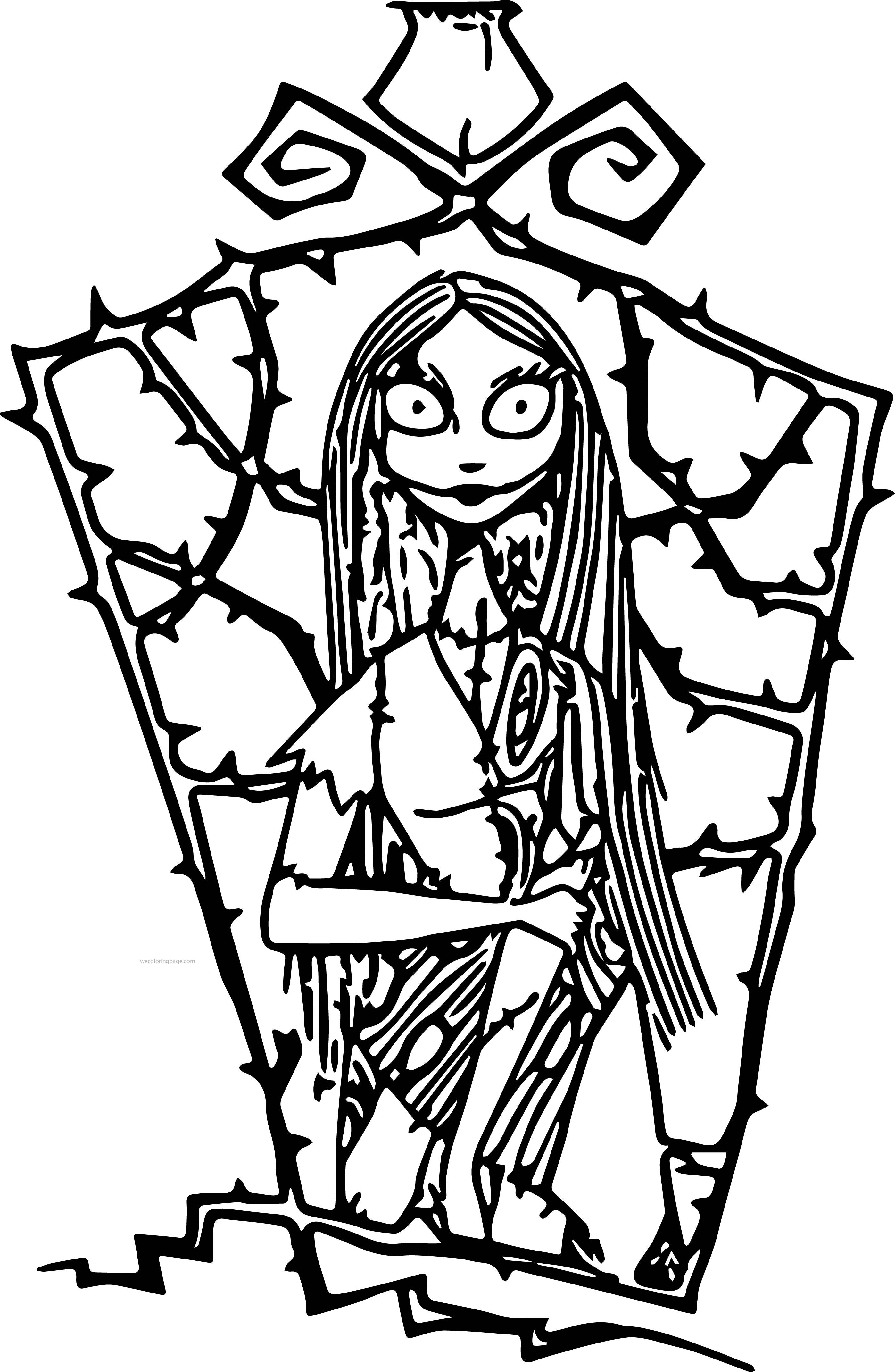2793x4280 Free Printable Nightmare Before Christmas Coloring Pages
