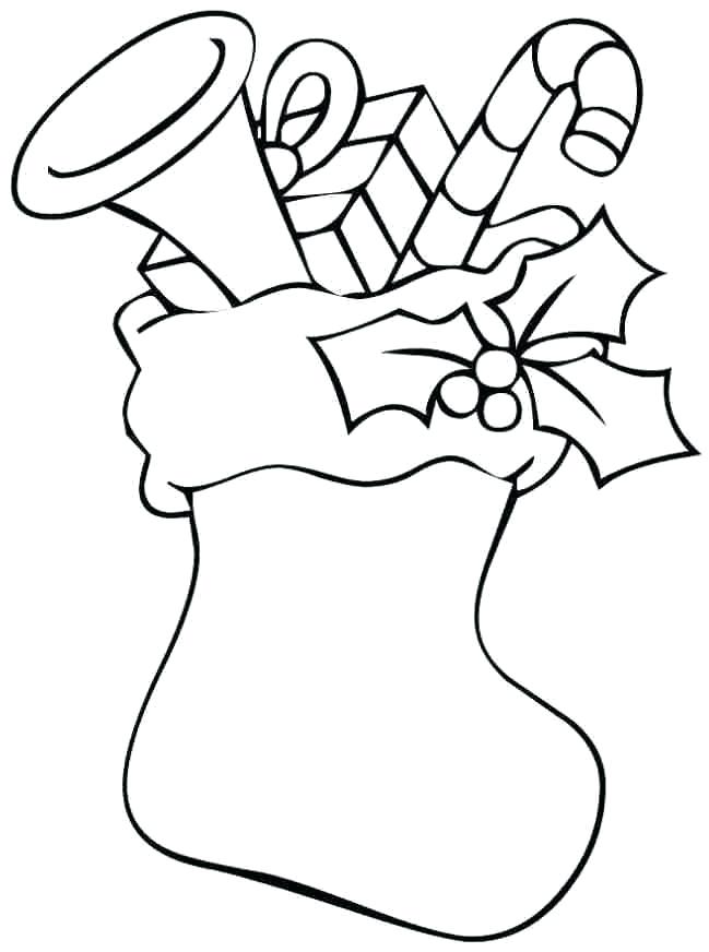 649x872 Christmas Stocking Coloring Pages Pattern Stocking Coloring Page