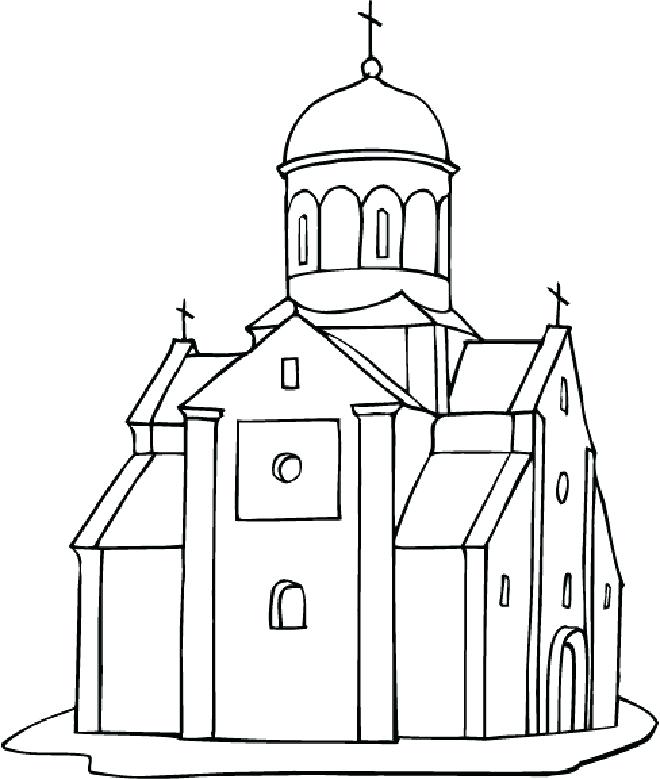 660x779 Coloring Pages Church Impair.co