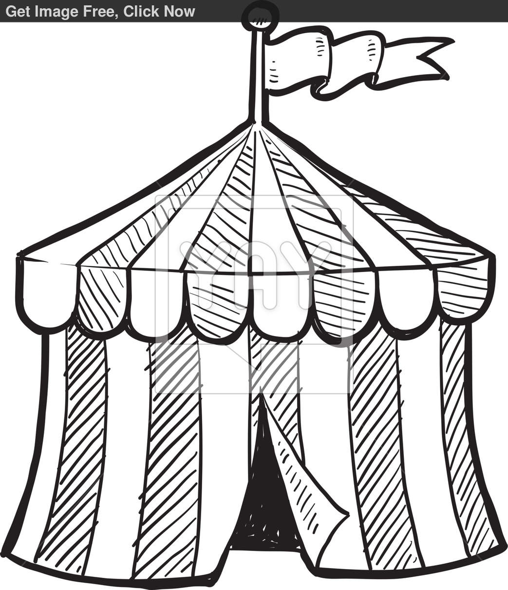 1043x1210 Circus Tent Coloring Page Free Printable Kids Sheets Picture Book