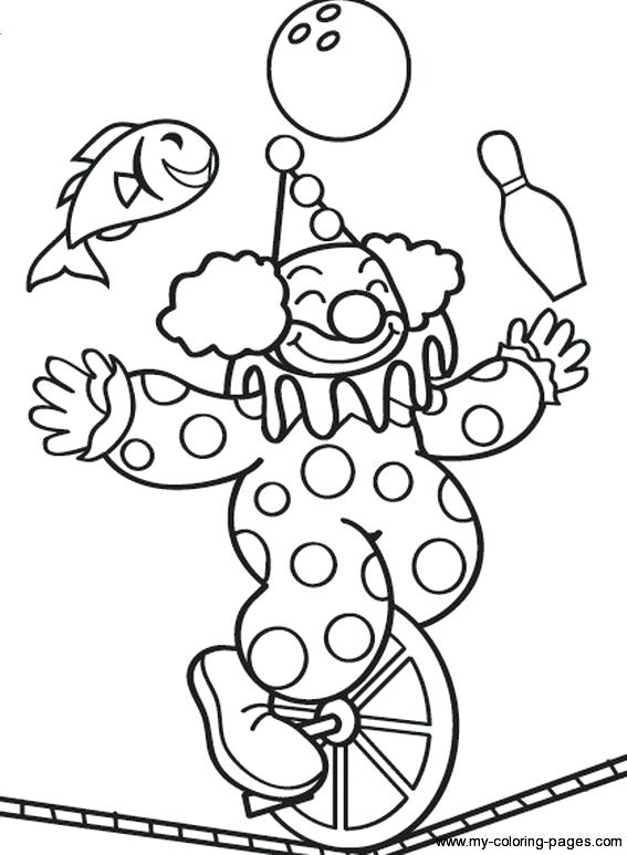 567x773 Free Circus Coloring Pages Clown Coloring Pages Printable Circus